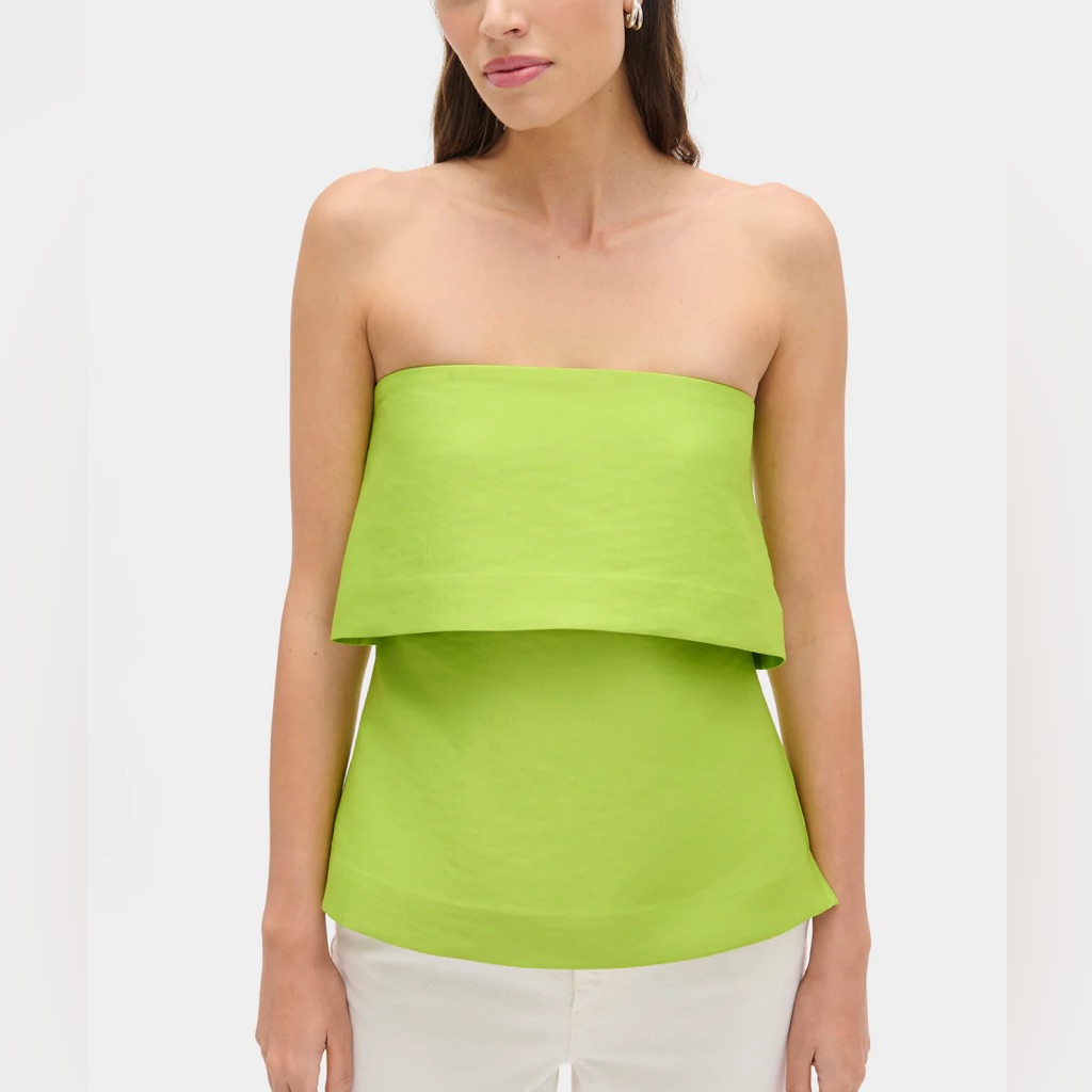 Aligne Felix Bandeau Satin Top Nwt